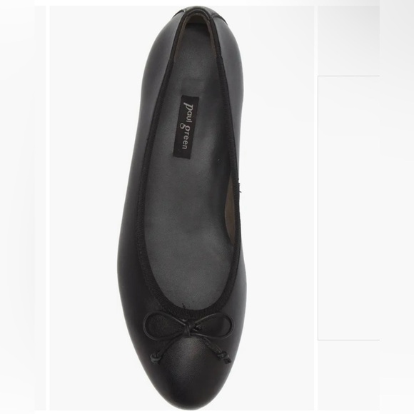 PAUL GREEN Ursula Ballet Flat (Women) Black Leather size UK 5.5 US 8 $398 - Picture 3 of 16